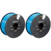 Amazon Basics ABS Filamenti za 3D tisk 1,75 mm - Modra, 2x 1 kg