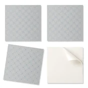 shumee Komplet PVC ploščic z geometrijskim vzorcem z rombi za kuhinjo ali kopalnico 4x50x50 cm