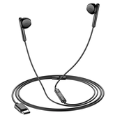 Hoco Hoco M93 črne USB C žične slušalke