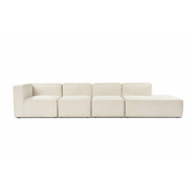 Atelier Del Sofa Kotna sedežna garnitura, več M (M8-M1-M1-M3) - kremasta