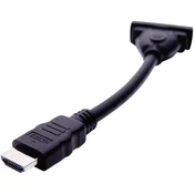 club3D HDMI/DVI adapter Club3D [1x HDMI-utikač  1x DVI-utičnica24+5pol.] 0.16m, crn, CAC-HMD