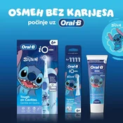 Oral-B iO Kids Stitch, Elektricna cetkica + Zamenski nastavci 4 kom + Pasta za zube 75ml