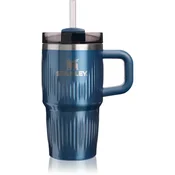 Stanley Quencher H2.O Fluted Tumbler lonček iz nerjavečega jekla s slamico majhen Glacial Blue Shine 590 ml