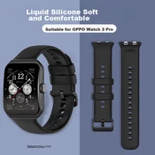 Xuanyi Zamenska narukvica za pametni sat za OPPO Watch 3 Pro, Crna