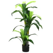 Vidaxl Umetno drevo Dracaena 36 listov 120 cm zelena