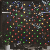 Božicna svjetlosna mreža šarena 4 x 4 m 544 LED