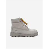 Light grey Ladies Leather Ankle Boots Timberland 6 In Prem boo - Ladies
