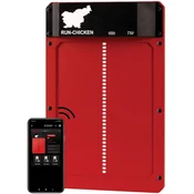 RUN-CHICKEN T50 avtomatska vrata za kokošnjak – v rdeči barvi (z Bluetooth)
