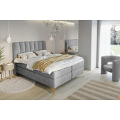 Boxspring postelja Lexi - 200x200 cm - tkanine Loris