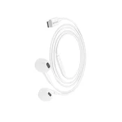 OEM Mayaxess, Žične USB-C slušalke z vgrajenim mikrofonom za Galaxy S24 Ultra, Bela, (5000299393)