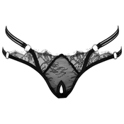 Cottelli Crotchless String 2322250 Black M/L