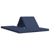 Vidaxl Zložljiv kavč postelja 140 x 67 x 45 cm Modra