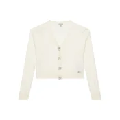 Guess Pletena jopica J6RR11 Z4530 Bela Regular Fit