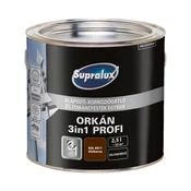 Barva za kovino 3v1 RAL 0,75/2,5L ORKAN PROFI Supralux - 2,5 L - RAL 8011 orehovo rjava