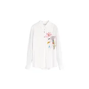 Desigual Bluza rumena / roza / pastelno roza / bela