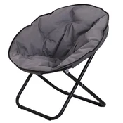 Homestar Zložljiv kamp stol 80x80x75 cm siva