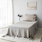 Hanah Home Zidna polica Leo, 35x35 cm,Crno-braon