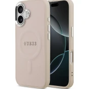Guess PU Saffiano MagSafe zadnji ovitek za iPhone 17 roza