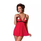 Ženska sexy haljina Salome Chemise, Crvena