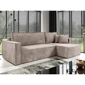 Kotna garnitura Franklin 147 (Poso 02) Roza, Funkcija spanjeFunkcija spanje, PredalPredal, 236x145x88cm