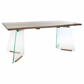 slomart jedilna miza dkd home decor kristal les mdf (180 x 90 x 76 cm)