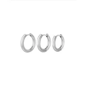 Cala Rose Uhani BASIC SET srebrna