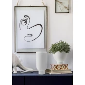 Aberto Design vaza DKR0475, 13x13x29 cm, bijela