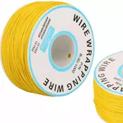 OEM Kynar Nizkonapetostni Kabel – 0,25 Mm O, 0,6 Mm z Izolacijo, 200 M, Rumena Barva, AWG 30, 300 v | za Elektroniko | Visoka Imuniteta