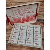 Darilo s čokoladicami LJUBEZEN ČOKDAR 01-02