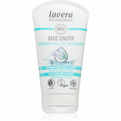 Lavera Basis Sensitiv nežni čistilni gel za normalno do mešano kožo 125 ml