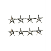 Mil-Tec US 4 STAR GEN SILVER VALUE MARKING