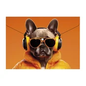 Futrola za držac dokumenata, A5, PP, s kopcom na gumb, 180 mikrona, PANTA PLAST Cool dog