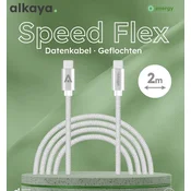 alkaya Speed Flex Kabel USB-C zu USB-C 2 m weiß