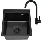 HOMEVELLO Pomivalno korito BRANON 401100 BLACK SET