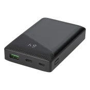 DELTACO Power Bank 10,000 mAh s USB-C PD i USB-A Brzim Punjenjem