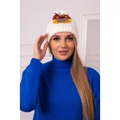Womens cap Ofelia K349 ecru