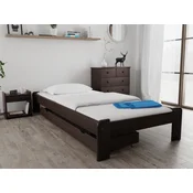 Postelja ADA 90 x 200 cm oreh Posteljno dno: Brez posteljnega dna, Vzmetnica: Vzmetnica Coco Maxi 19 cm