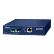 Planet XT-925A 1-Port 10G/5G/2.5G/1G/100BASE-T + 2-Port 10G/1GBASE-X SFP+ Managed Media Converter(IPv4/IPv6 Dual stack management, supports TLSv1.2/SSHv2/SNMPv3 Cybersecurity features, LFP, 802.1Q VLA
