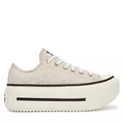 Modne superge Converse Chuck Taylor All Star Lift Double Stack Platform Deer A17884C Bež