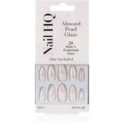 Nail HQ Almond umetni nohti Pearl Glaze 24 kos