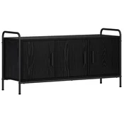 vidaXL TV omarica 79,5 x 33 x 50 cm Črni hrast Inženirski les