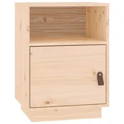 Vidaxl Nočna omarica 40x34x55 cm trdna borovina
