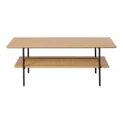 Klubska mizica v hrastovem dekorju v naravni barvi 55x110 cm Pensacola – Unique Furniture