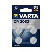 VARTA litijska gumbasta baterija CR2032, 4 komada/pakiranje 6032101404