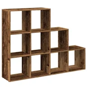 Sobna pregrada/regal za knjige 3 razina 137,5x29x103,5cm drveni