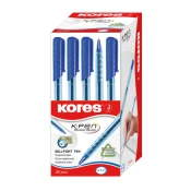 Kores Hemijska olovka K1-M, Trouglasta, Srednjeg tipa, 50/1 u kutiji, Plava