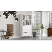 Hanah Home Komoda On9B-W, 74.8x161.6x35.5 cm, Bela