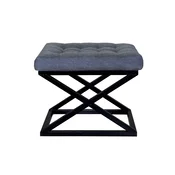 Atelier del Sofa Tabure 50x42x40cm, Crno-Plavo