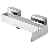 LATUS Stenska mešalna pipa za prho, krom - Chrome - Sapho - LATUS - 72 - Medeninasti - Vzvod - Kvadratni - 251 - 160 - 14