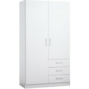 Ormar FANDRUP 97x176 2 vrata 3 fioke bela